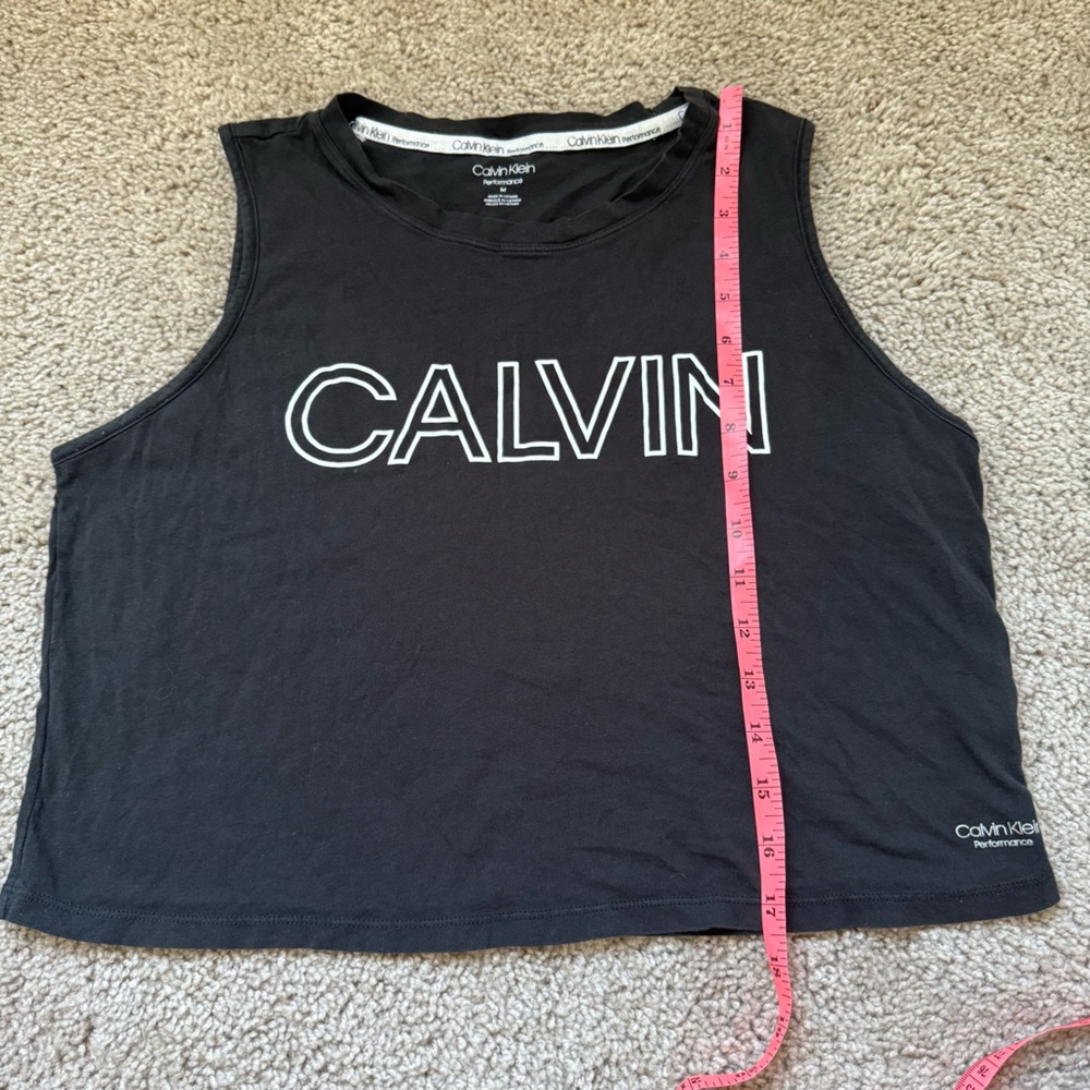 Calvin Klein Crop Top Black Medium - Picture 3 of 6